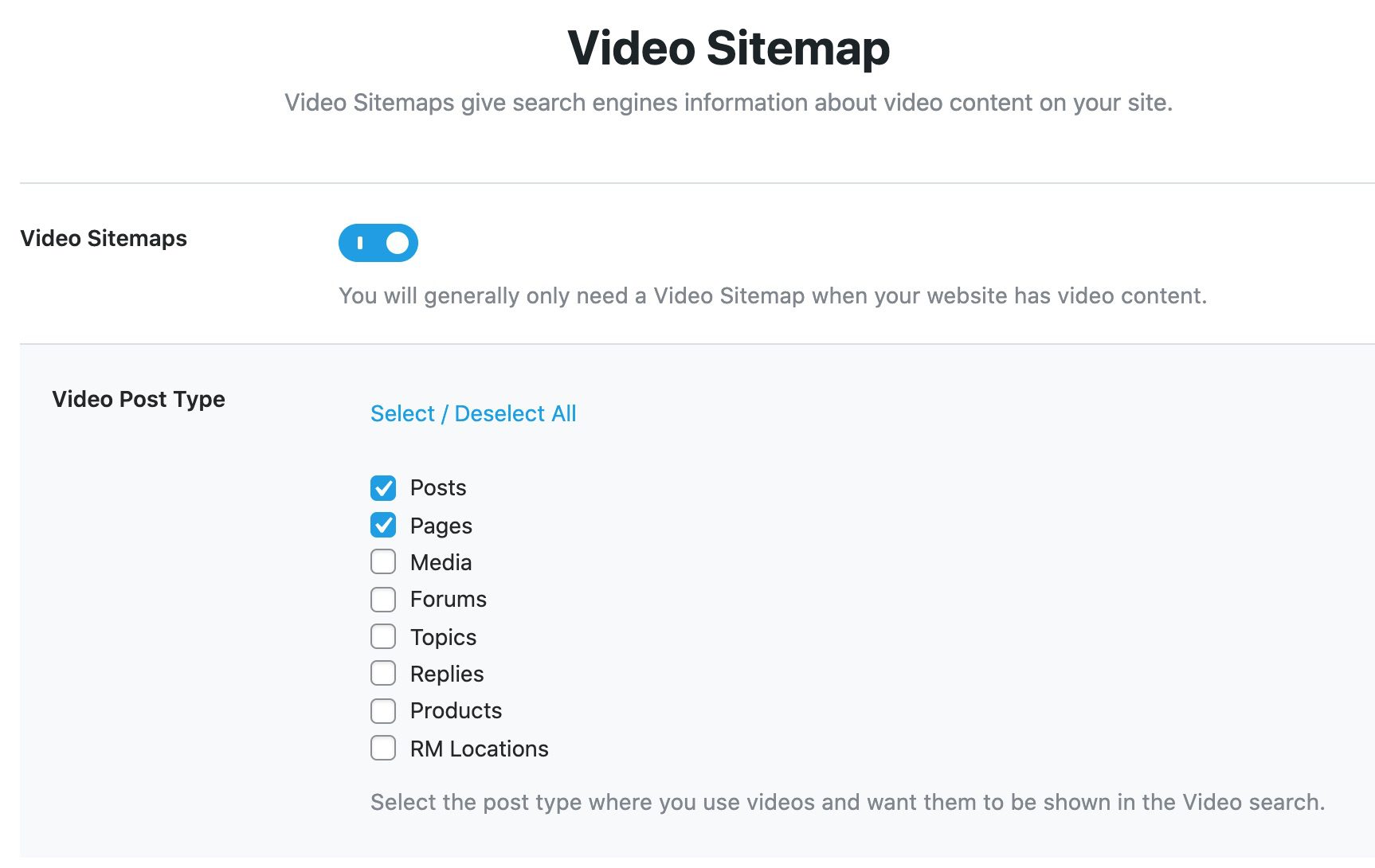 Video-Sitemaps